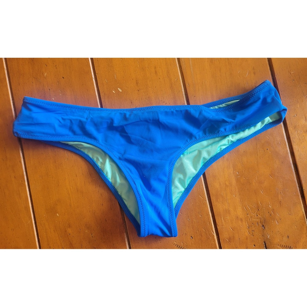 Victoria's Secret Blue Bikini Bottoms Swimsuit S Small
